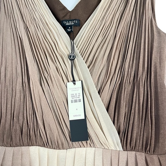 𝅺talbots Pleated Ombre Cocktail‎ Dress size 4 - Picture 5 of 6